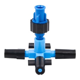 ZONADAH Automatic Drop Irrigation Sprayer 4 Way Cross Atomizing Nozzle Plant Watering System Plant Water Hose Sprinkler for Lawn Vegetables Greenhouse