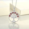 YL Tree of Life Necklace Heart Family Tree Pendant Sterling