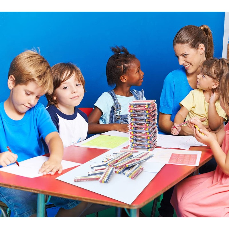 Madisi Crayons Bulk Pack, Regular Size, 3 Colors, 300 Packs,