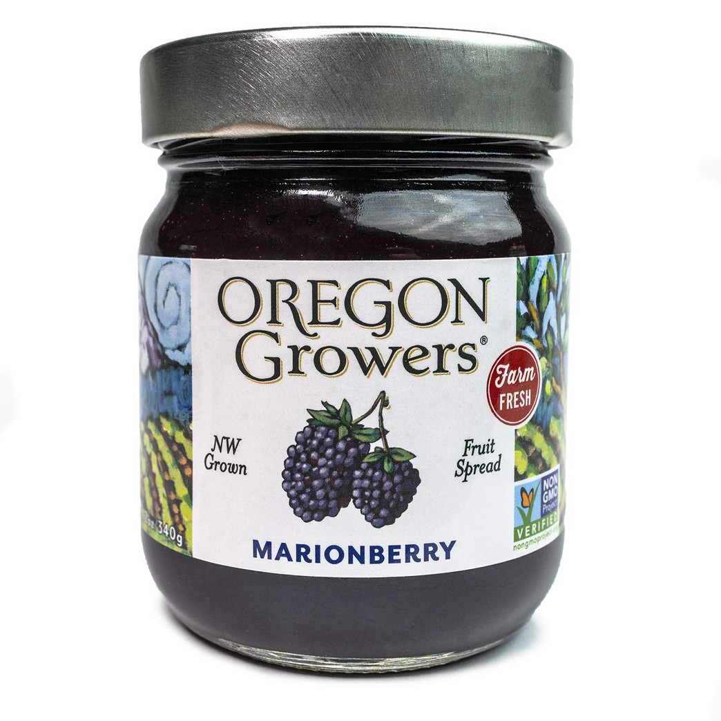 Oregon Growers Marionberry Fruit Spread, 12 oz (Single Pack)