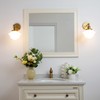 Pathson Vintage Wall Sconce Lamp with Milk White Glass Shade,