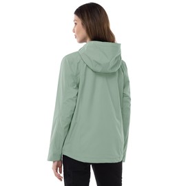 Outdoor Ventures Packable Rain Jacket Women Lightweight Waterproof Raincoat with Hood Cycling Bike Jacket Windbreaker