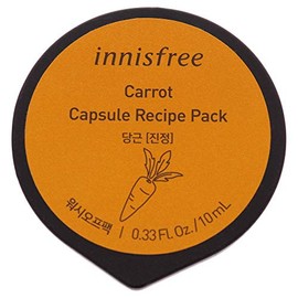 Innisfree Capsule Recipe Pack Mask - Carrot by Innisfree for Unisex - 0.33 oz Mask, 9.76 millilitre