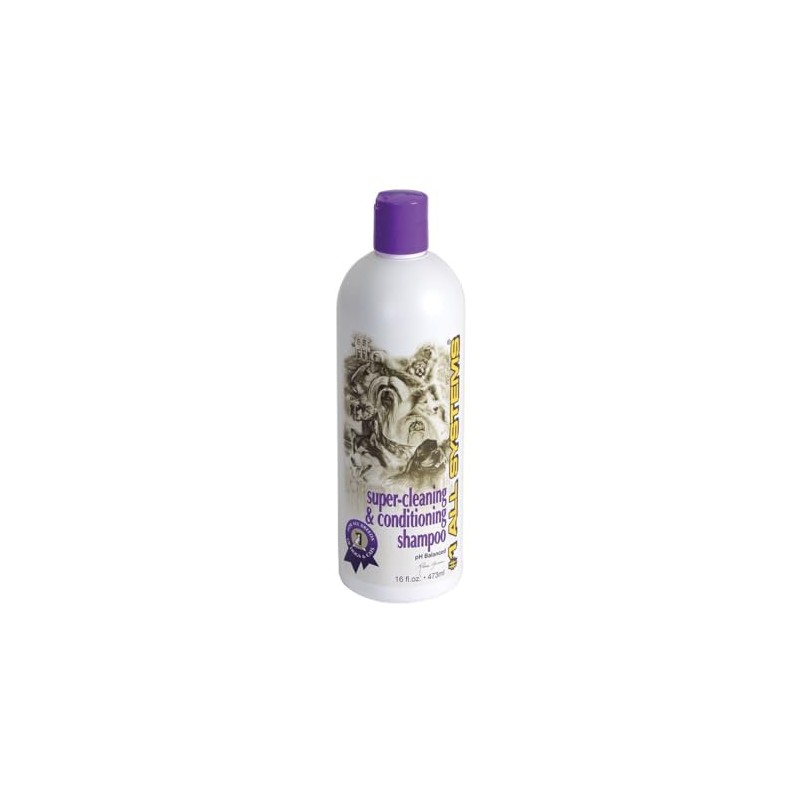 #1 All Systems Super Cleaning and Conditioning Pet Shampoo, 16-Ounce