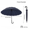 Rain Cats Windproof Waterproof Stick Umbrella 24 Ribs Large Long