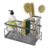 Juseisin Kitchen Sink Caddy Organizer, Upgrade Faucet Sponge Rack for