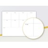 Dany Marcus Notepad with Gold Cut, Weekly Planner, Gift Office,