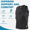 DGQY Youth Football Protective Vest with 10mm Thick Pads –