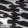 YIYEIE 18pcs Super-Thin Open End Wrench Set, Metric & SAE,