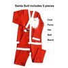 BIG FEET PAJAMA CO. Adult Santa Claus Costume, 5 pc