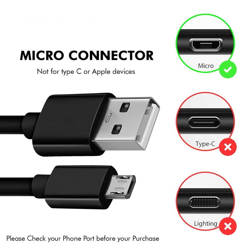 VOLT+ Professional Quick 2.0 Charge MicroUSB Compatible with Oppo A16e