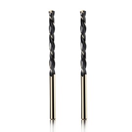 Aopin 2pcs HSS 11/64" Inch (4.5mm) Metric Gold Cobalt Titanium High Speed Steel Twist Drill Bit,Suitable for Cast Iron,Stainless Steel,Copper, Wood,Plastic