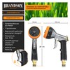 Brandson - Gartenbrause Metall − Handbrause Garten - 7 Sprühbilder