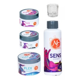 Mc Nails Polvos Acrilicos 3 Colores + Monomero + Regalo, Mc Nails