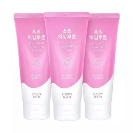 Happy Bath 해피바스 촉촉 히알루론 클렌징 폼 200g 3개팩 Happy Bath Moist Hyaluron Cleansing Foam 200g 3-Pack