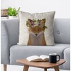 Kelly Stevens-McLaughlan, Bohemian Fox on Cream Cushion / Pillow Cover,