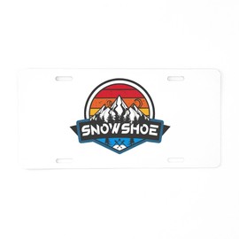 CafePress Snowshoe Mountain Snowshoe West Virginia Aluminum License Plate, Front License Plate, Vanity Tag
