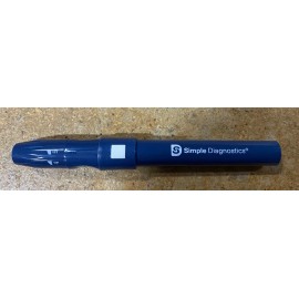 ACCU-CHEK Simple Diagnostics EZ Pull and Click Style Lancing Device - Dark Blue