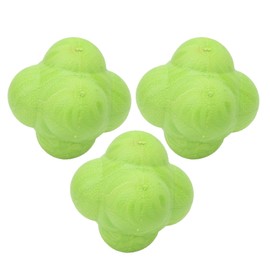 Vbestlife 3 Piezas Bola de Reacción Hexagonal TPR Coordinación Ejercicio de Reflejos Deportes Bola de Entrenamiento Físico (18 * 7 * 6cm-Verde)