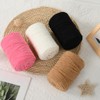 NOTIONSLAND Chunky Chenille Knitting Crochet Yarn (Black, 300g)