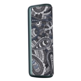Mekeran Soft PU Leather Case Cover for IQOS ILUMA Prime. (Black Paisley)