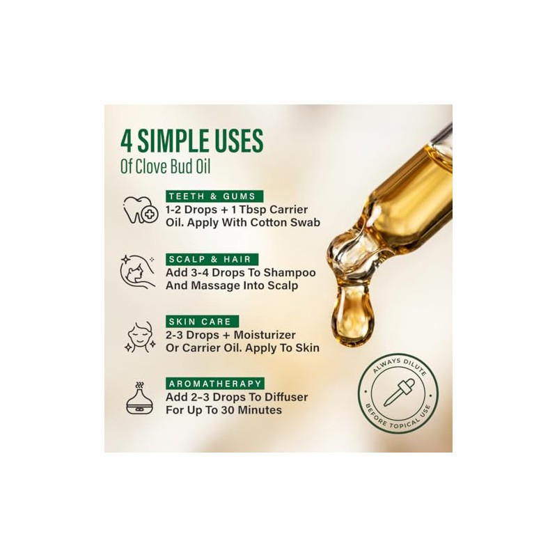 KUKKA essential oils Kukka Aceite De Clavo Para El Cuidado