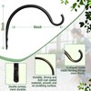 Qiang Ni Hanging Plant Bracket Hooks: 6 Inch Wall Plant