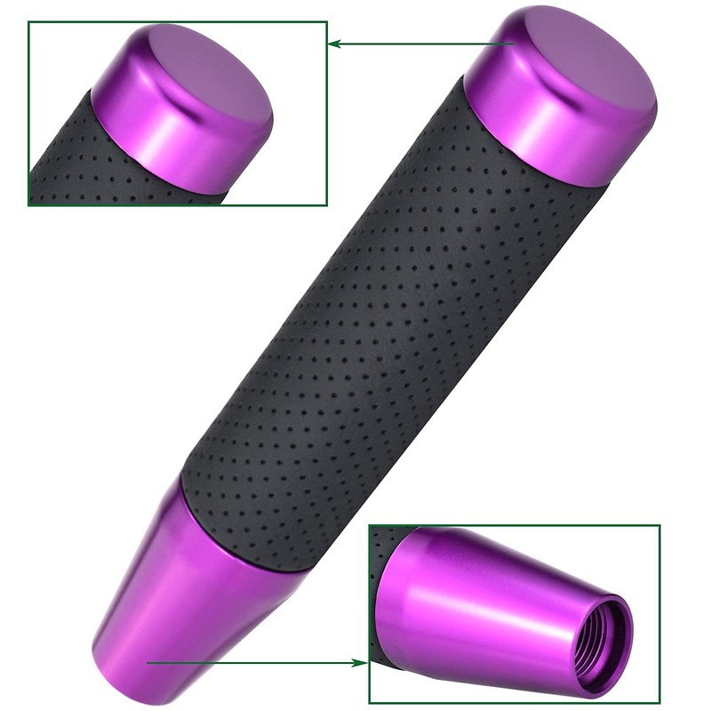 Lunsom 180mm Long Metal Shift Lever Gear Shift Knob PU