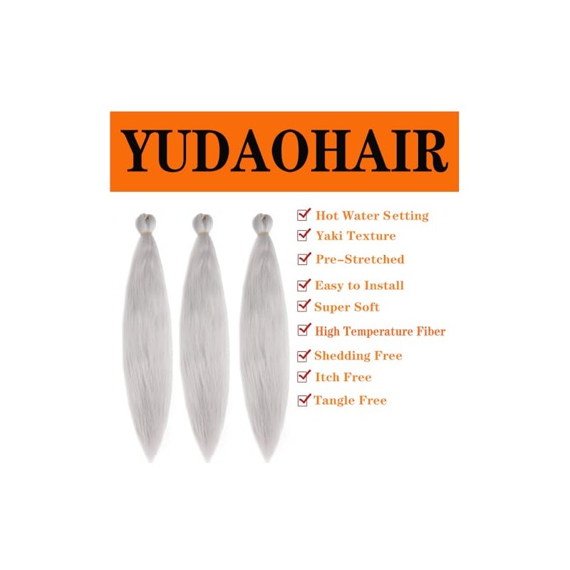 26 Inch Pre Stretched Braiding Hair High Temperature Braids Hair