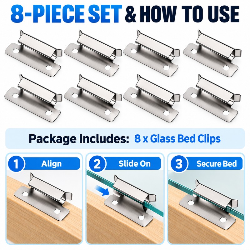3D Printer Glass Bed Clips for Ender 3 and CR-10