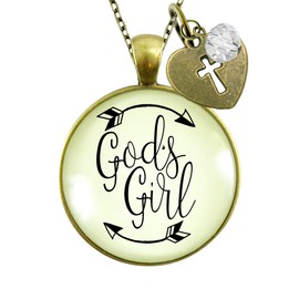 God's Faith Necklace Hipster Style Teen Life Jewelry Cross Charm 36"