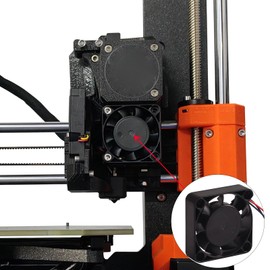 FYSETC MK4 Prusa Hotend Fan - Original XL 4010 Axial Replacement - Dual Ball Bearing Cooler: 2-Pack DC Fan 40x40x10mm 5V 3 Wires High Speed 3D Printer Extruder Hot End Cooling Radiator Right