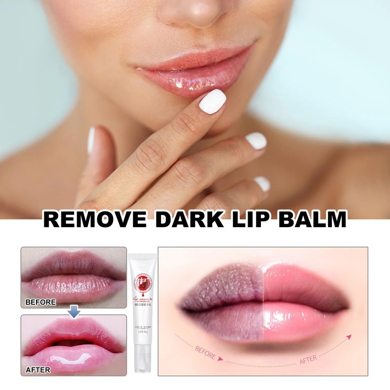 XIRUJNFD Jinshane Lip Serum, Remove Dark Lips Pink Fresh Lightening