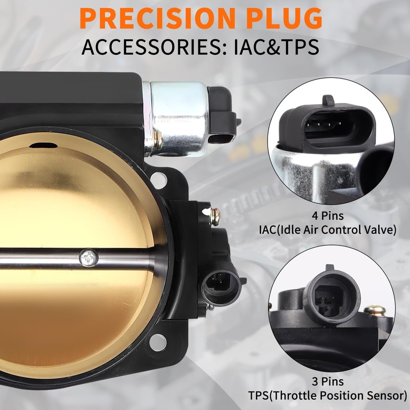 LOREADA LS 102mm Big Mouth Throttle Body for LS1 LS2