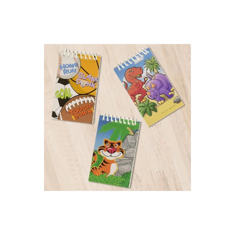 Rhode Island Novelty 3.5"X2.25" 72pc Spiral Notebook Assortment