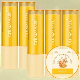 Anjumain Dermashare Shea Butter Honey Lip Balm 3.8g × 5 / 더마쉐어 시어 버터 허니 립밤 3.8g × 5개