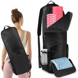 Damet Bolsa para Tapete de Yoga 25L | 70x24x16 cm, impermeable, correa ajustable, asas de transporte, ligera