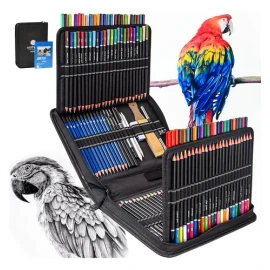 Set De Arte Profesional 145 Lápices Colores Dibujo Kit
