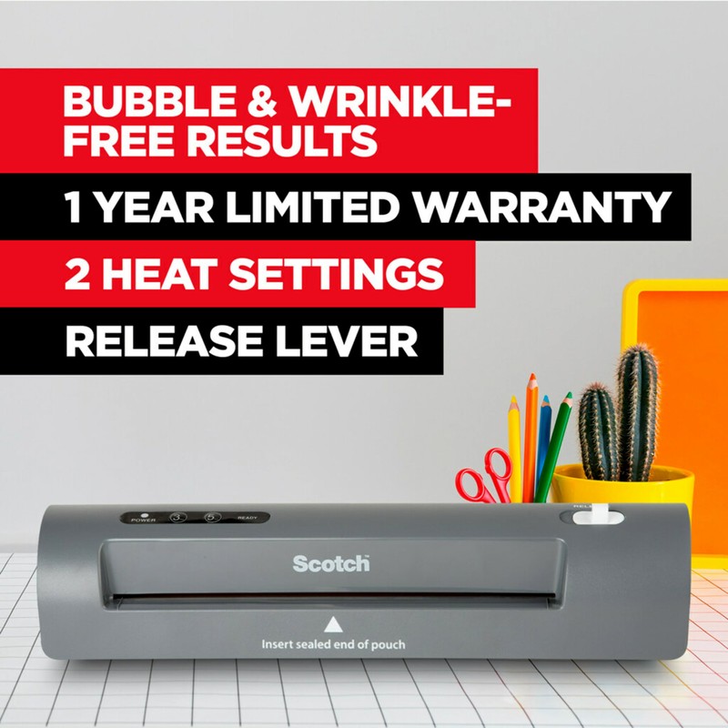 Scotch Thermal Laminator, 2 Roller System for a Professional Finish,