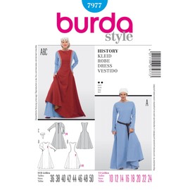 Burda Sewing pattern 7977 Burda Style, History Dress, fancy dress costume, by Burda
