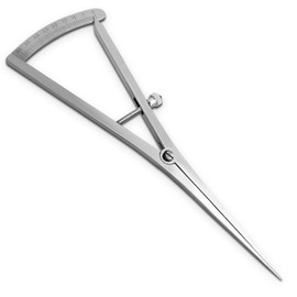 DEXSUR Castroviejo Calipers and Castroviejo Long Calipers - Precision Measurement Tools Accurate Measurements in 3.5 inches - 7 inches & Straight, Angled, and Round Variations (6" 40mm, Straight)