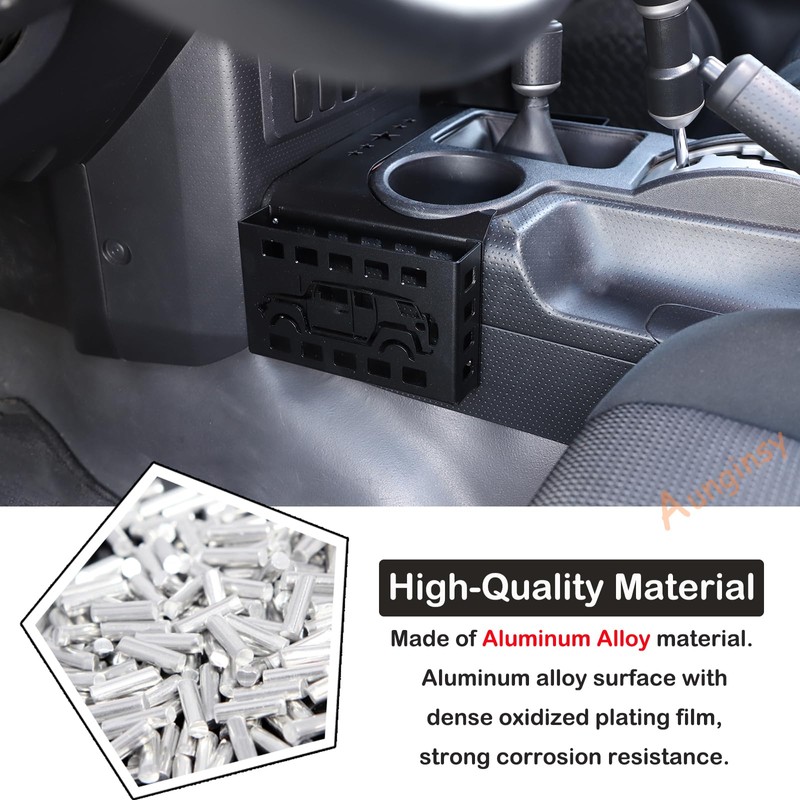 Aunginsy Center Console Gear Storage Box Basket Fit Toyot@a FJ
