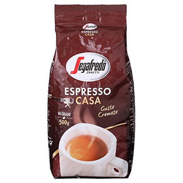 Segafredo - Casa Espresso Beans Gusto Cremoso - Bag of 500gr/17.64oz