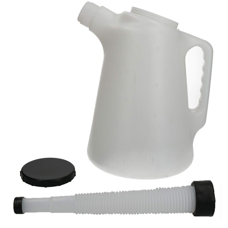 AB Tools-Toolzone 5L Plastic Measuring Jug & Flexible Spout Litre