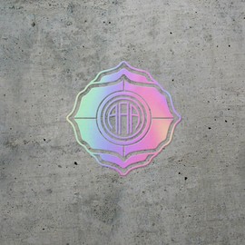 Decal Stickers of Floral Frame (Hologram) (Set of 2) Premium Waterproof Vinyl Decal Stickers for Laptop Smartphone Car Dirt Bike Wall Room Mason Jar Bathtub Door - BICVER1d91762HOW19Y24