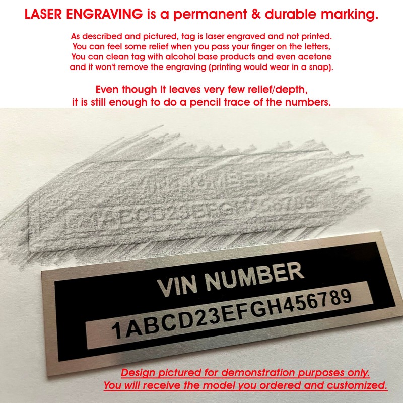 Custom Vin Tag-Compatible with Jeep