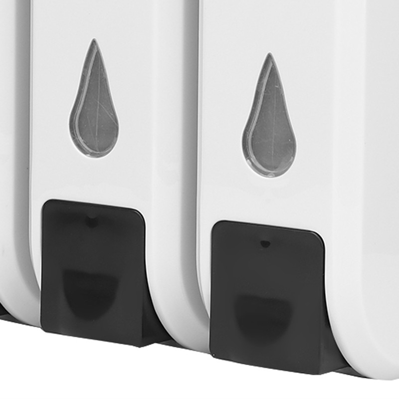 Wall Mount Soap Dispenser Bathroom Shower Shampoo Liquid Lotion Sanitizer