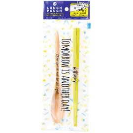 isida Chopsticks Spoon Set Lunch Pouch Happy 64133 – 3