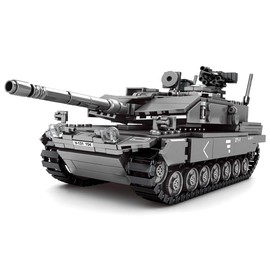 Auspcers Technik Tank Building Blocks Model, 898 Pieces Military Leopard 2A7 Tank Model Kit, Military Tank Building Blocks Construction Toy Compatible with Large Brands