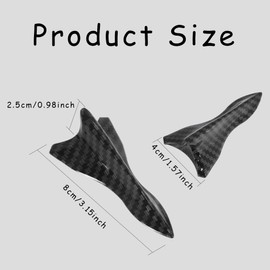 HAOBO 10 PCS Diffuser Shark Fin Kit, Spoilers for Cars, Car Exterior Accessories Shark Fin Kit Compatible with Spoiler Roof Wing Air Vortex Generator